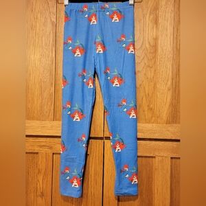 Nwot Girls Disney Little Mermaid Blue Themed Leggings. Size 6